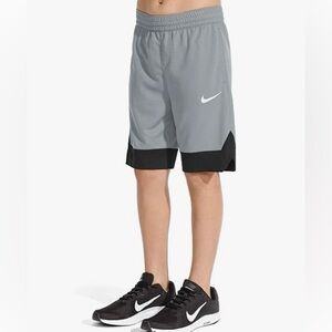 Nike Boy’sSz S Cool‎ Gray/Black Icon Basketball Shorts